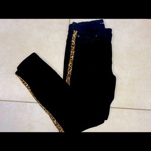 7 for all mankind gwenevere black leopard
